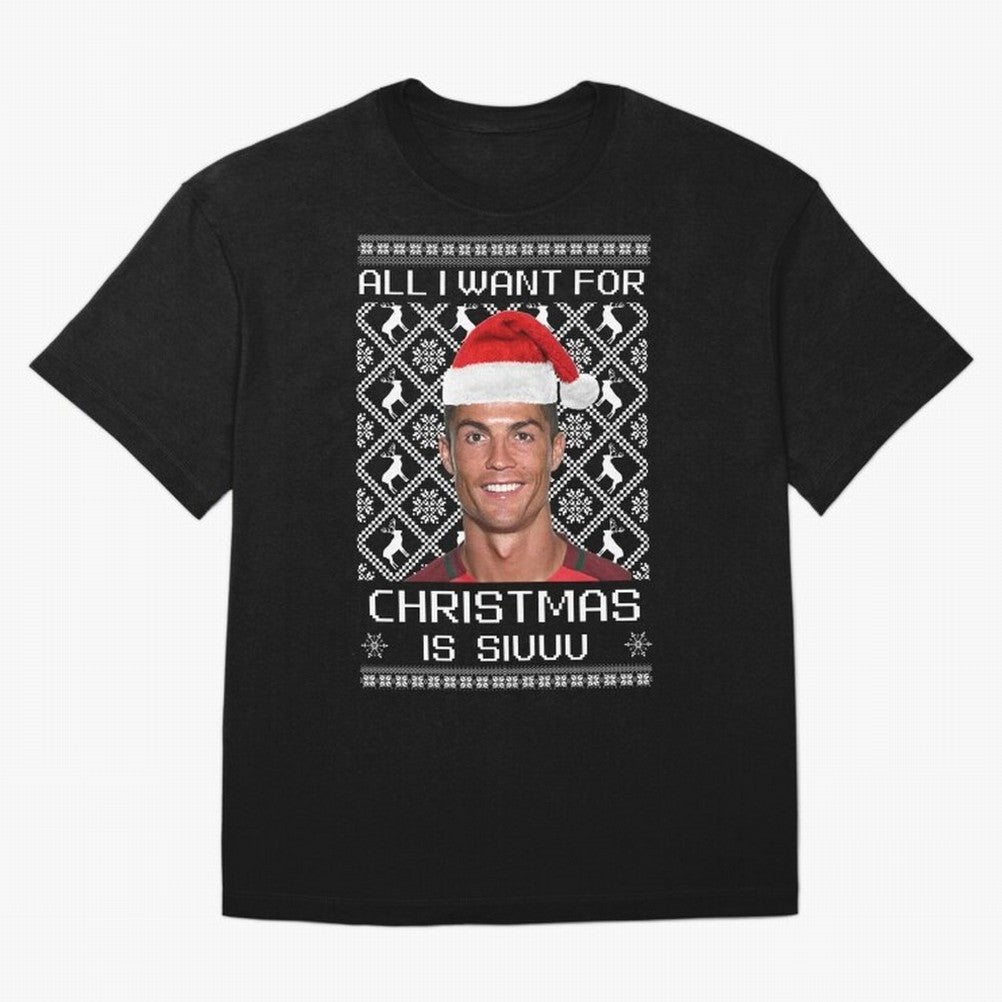 cristiano ronaldo siuuu christmas sweater Oversized T-Shirt Mark the FIFA World Cup 2026 Group Stage Journey through Mbappe Highlights, Brazil, Portugal and Argentina Pride, Fan Favorite Moments, National Team Passion, Big Match Drama and Soccer