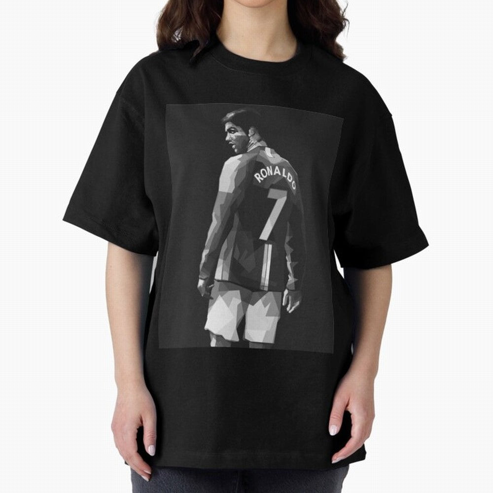 Cristiano Ronaldo Cristiano Ronaldo Oversized T-Shirt Turn Up for Global Football Passion for FIFA World Cup 2026 USA Canada Mexico, Capturing Messi, Neymar and Mbappe, Argentina, Classic Soccer Heritage, Championship Pressure, Fan Loyalty and