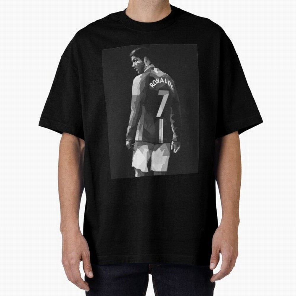 Cristiano Ronaldo Cristiano Ronaldo Oversized T-Shirt Turn Up for Global Football Passion for FIFA World Cup 2026 USA Canada Mexico, Capturing Messi, Neymar and Mbappe, Argentina, Classic Soccer Heritage, Championship Pressure, Fan Loyalty and