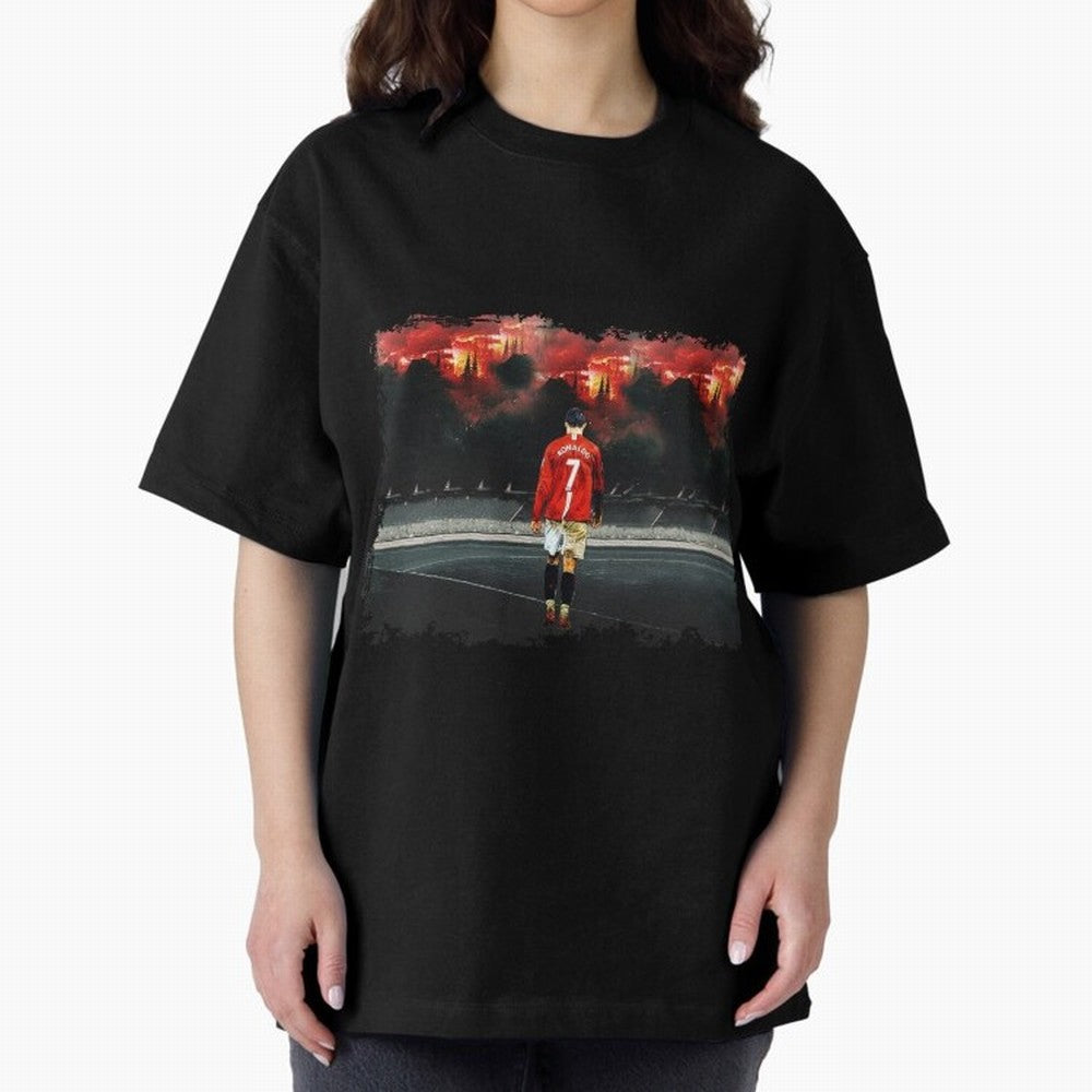 Cristiano Ronaldo 8K Oversized T-Shirt Stand Out with Spirit from FIFA World Cup 2026 USA Canada Mexico Capturing Neymar, France Energy, Football Passion, Legendary Performances, Festival Vibes and Supporter Community; Ideal for Passionate Fans Who
