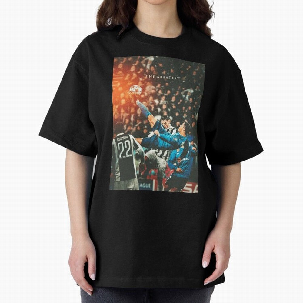 Ronaldo Bicycle Kick Skills Greatest, Ronaldo Gifts, Ronaldo Best Selling , Ronaldo Top Items Poste Oversized T-Shirt Unlock FIFA World Cup 2026 USA Canada Mexico Made for CR7 and Messi, England, France and Netherlands Energy, Football Festival