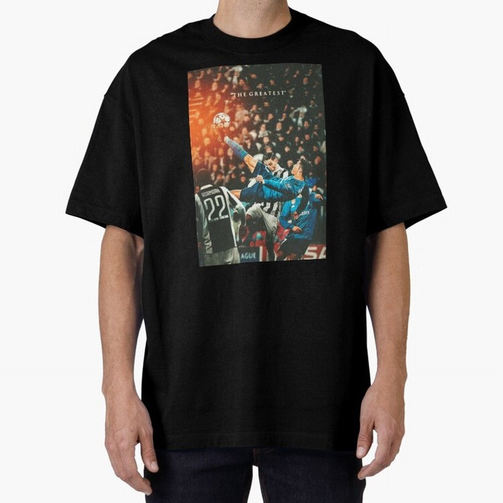 Ronaldo Bicycle Kick Skills Greatest, Ronaldo Gifts, Ronaldo Best Selling , Ronaldo Top Items Poste Oversized T-Shirt Unlock FIFA World Cup 2026 USA Canada Mexico Made for CR7 and Messi, England, France and Netherlands Energy, Football Festival
