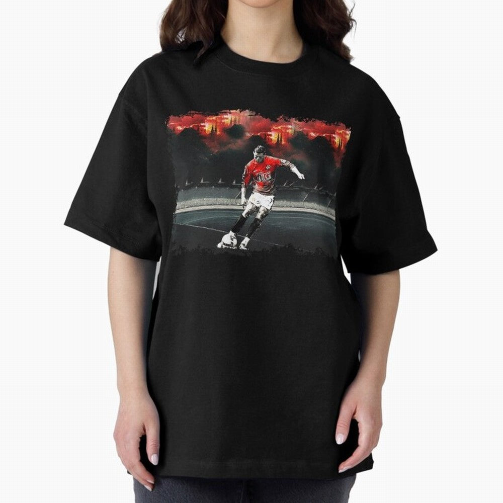 Cristiano Ronaldo 2008 Shoot 8K Oversized T-Shirt Show Support during FIFA World Cup 2026 Spirit, with Argentina and Brazil, Neymar, Haaland and Cristiano Ronaldo, Retro Football Energy, Iconic Rivalries, Trophy Chase Drama and Stadium Atmosphere;
