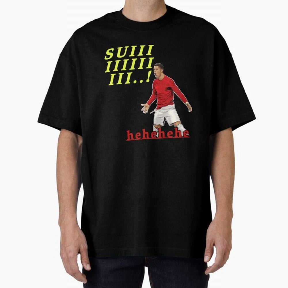 Hehehe suiii !! Cristiano ronaldo goal Oversized T-Shirt Stand Proud for the FIFA World Cup 2026 USA Canada Mexico Journey through Haaland Highlights, France and Portugal Pride, Football Passion, Legendary Performances, Festival Vibes and Supporter