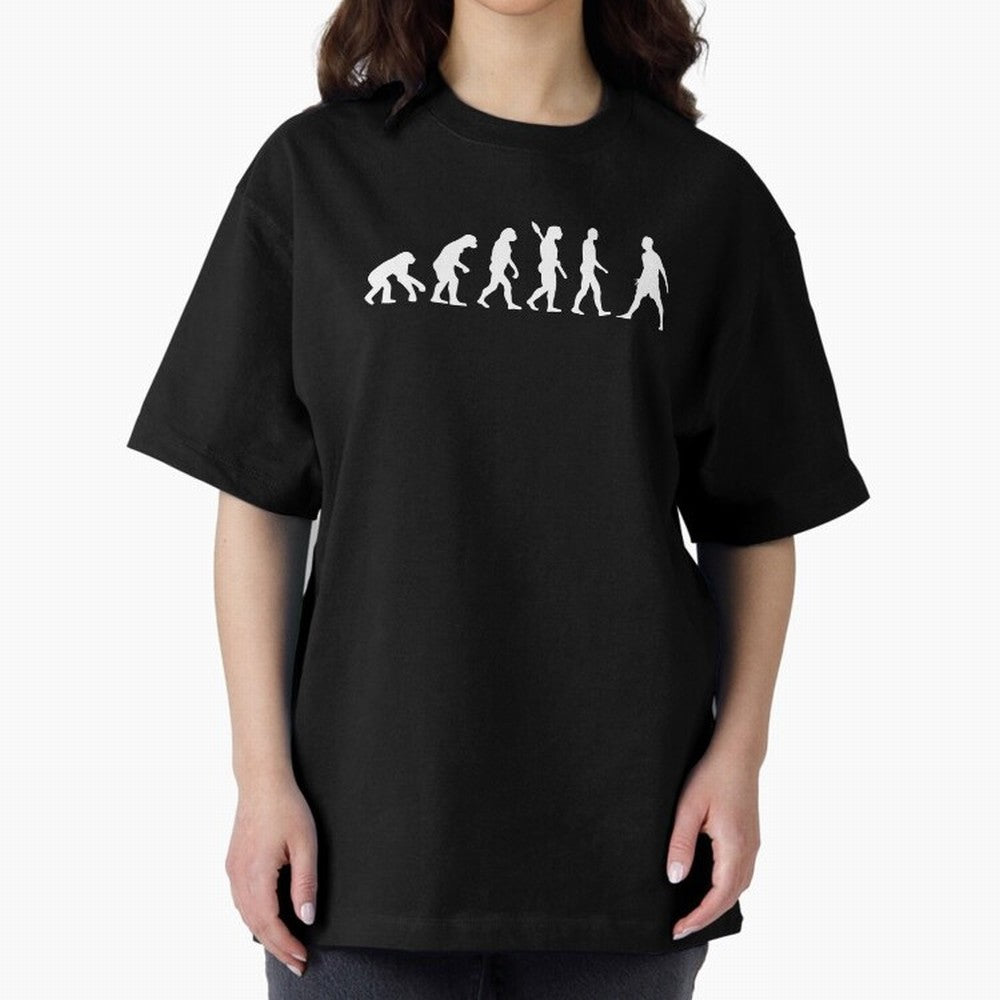 CR7 Mankind evolution Oversized T-Shirt Represent Football Lovers during the FIFA World Cup 2026 Journey through CR7 and Messi Highlights, France and Portugal Pride, Goal Celebration Energy, Supporter Heritage, Football Icons and Worldwide