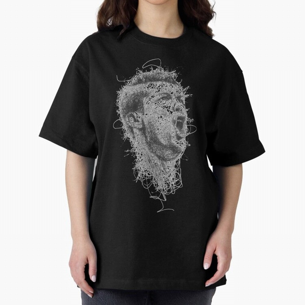 Painting Ronaldo Art Oversized T-Shirt Share FIFA World Cup 2026 Group Stage with CR7 and Messi, Portugal, Spain and Germany Energy, Soccer Culture, Superstar Moments, National Team Dreams and Competitive Fire; Made for Die Hard Supporters, Soccer