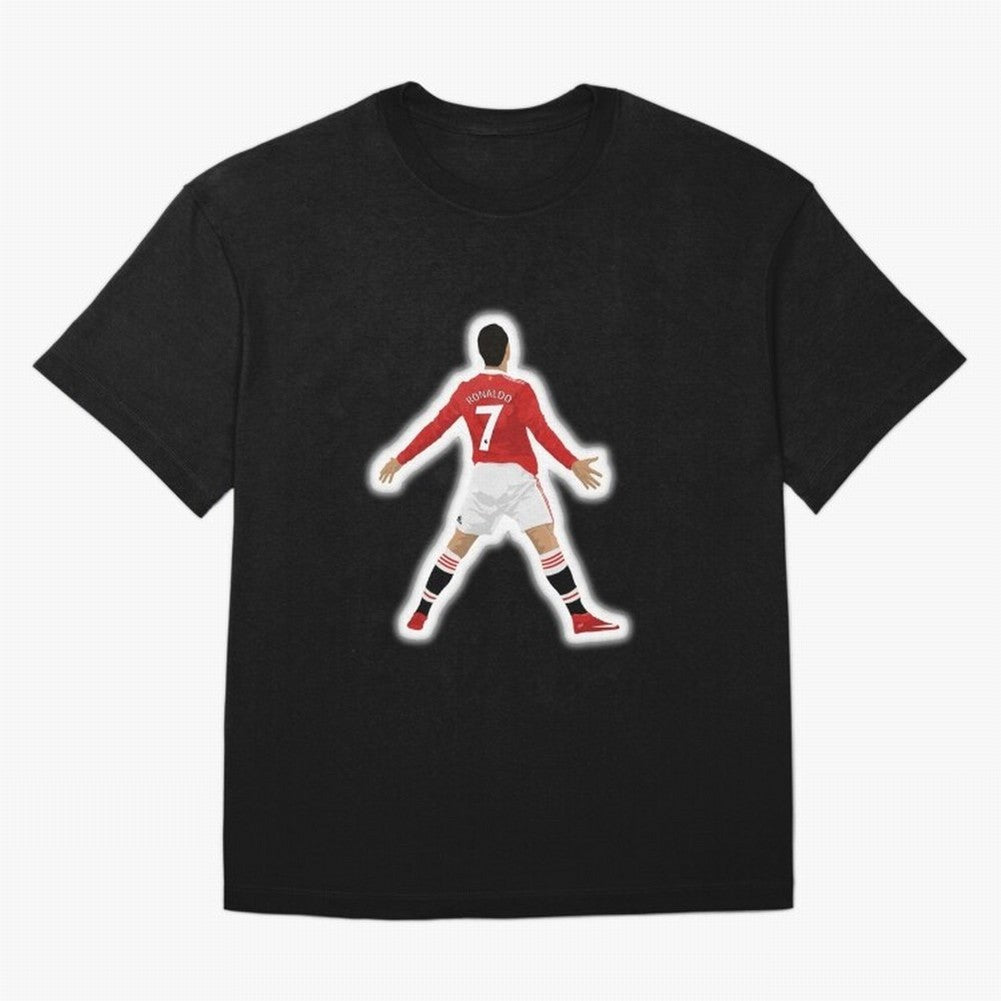 Art Cristiano Ronaldo Oversized T-Shirt Capture Stadium Memories from Match Day Hype around FIFA World Cup 2026 Group Stage, Neymar, Haaland and Cristiano Ronaldo, England, Vintage Soccer Flavor, Modern Football Stars, National Flags and Final