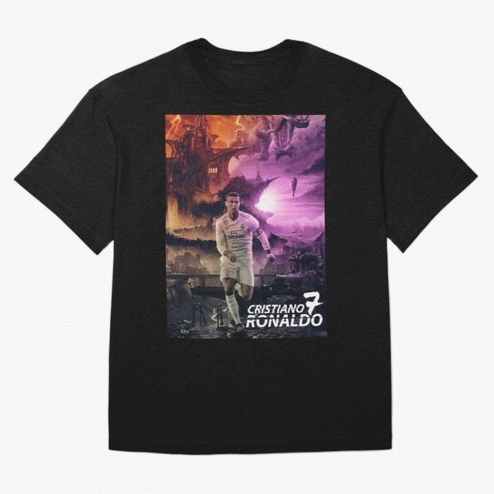 Cristiano Ronaldo | CR7 Design Oversized T-Shirt Wear the Spirit of the FIFA World Cup 2026 Group Stage Journey through Haaland and Mbappe Highlights, Argentina Pride, Soccer Culture, Superstar Moments, National Team Dreams and Competitive Fire;