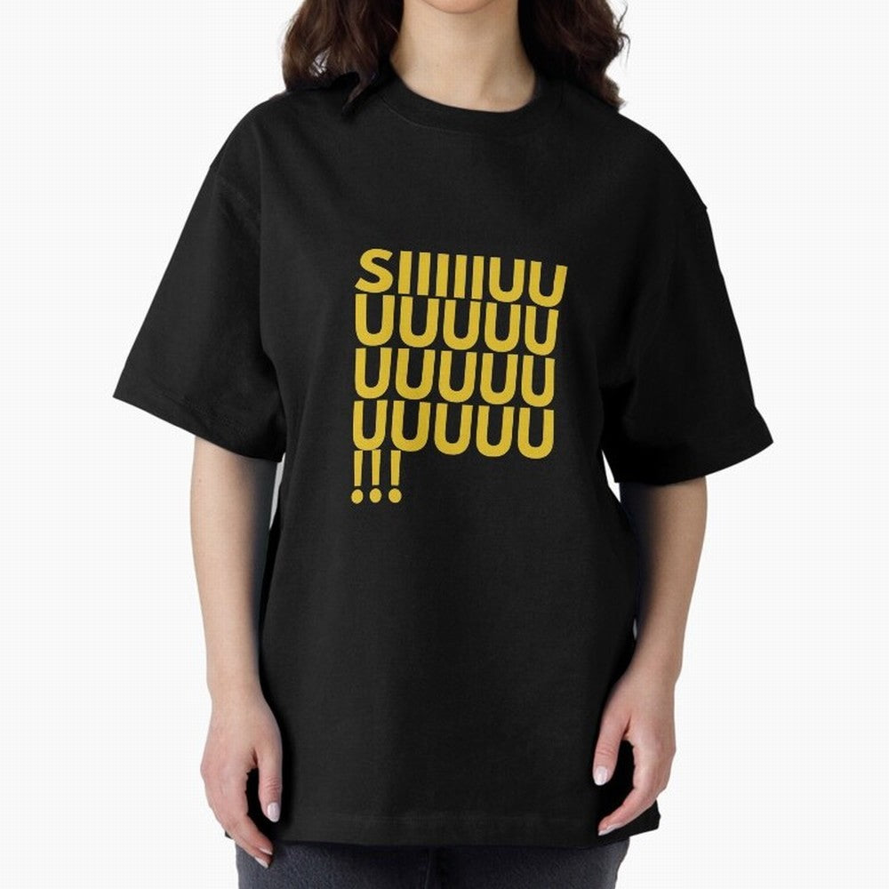 Cristiano Ronaldo Siuuu Oversized T-Shirt Show Passion for the Stars of FIFA World Cup 2026 Group Stage for Fans of Neymar and France, Bringing Champion Mindset, Group Stage Buzz, Knockout Tension and Passionate Fan Culture; Perfect for Supporters
