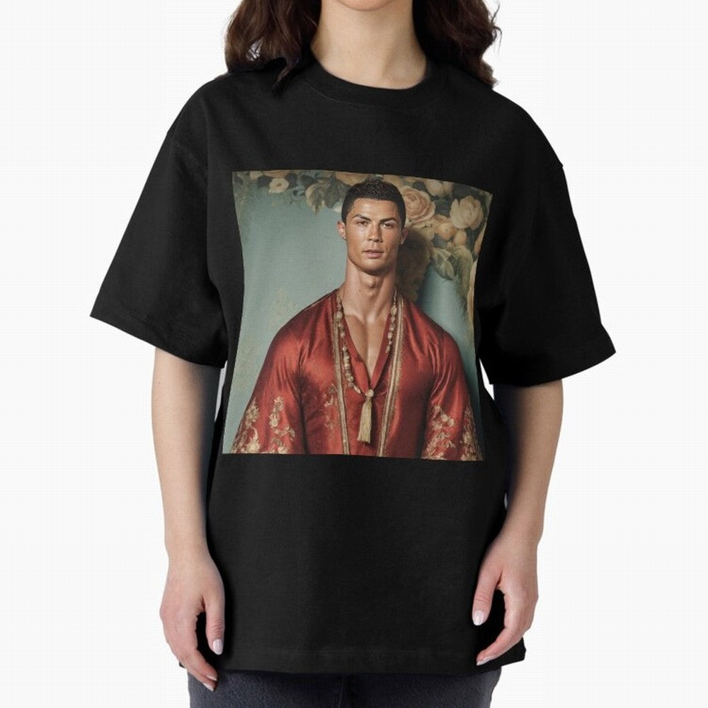 Cristiano Ronaldo Oversized T-Shirt Celebrate the Next Chapter of FIFA World Cup 2026 USA Canada Mexico Spirit, Capturing Argentina, Messi and Cristiano Ronaldo, Champion Mindset, Group Stage Buzz, Knockout Tension and Passionate Fan Culture; Made
