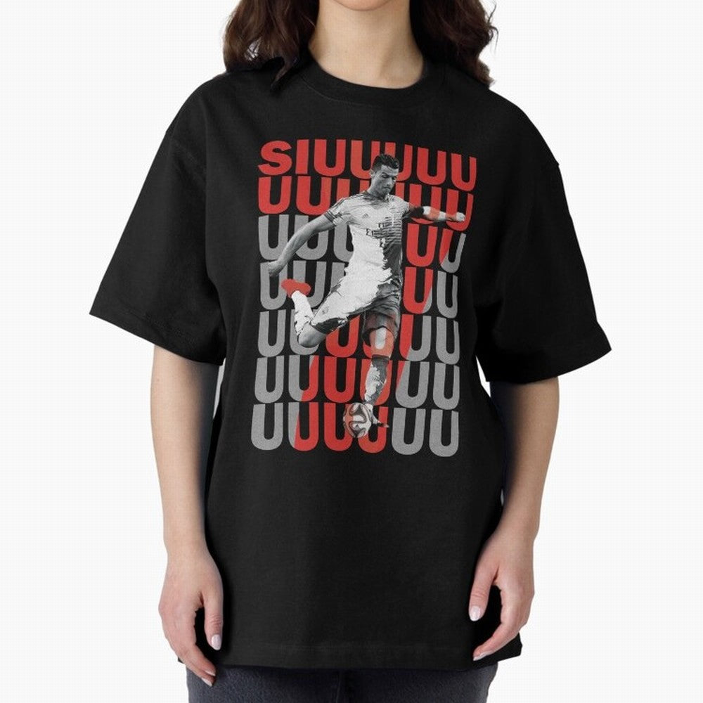 Siuuuuuu Cristiano Ronaldo Oversized T-Shirt Make Your Look Match Match Day Hype around FIFA World Cup 2026 USA Canada Mexico, Neymar, Haaland and Cristiano Ronaldo, Netherlands, Football Festival Excitement, Trophy Ambitions, Country Rivalries and