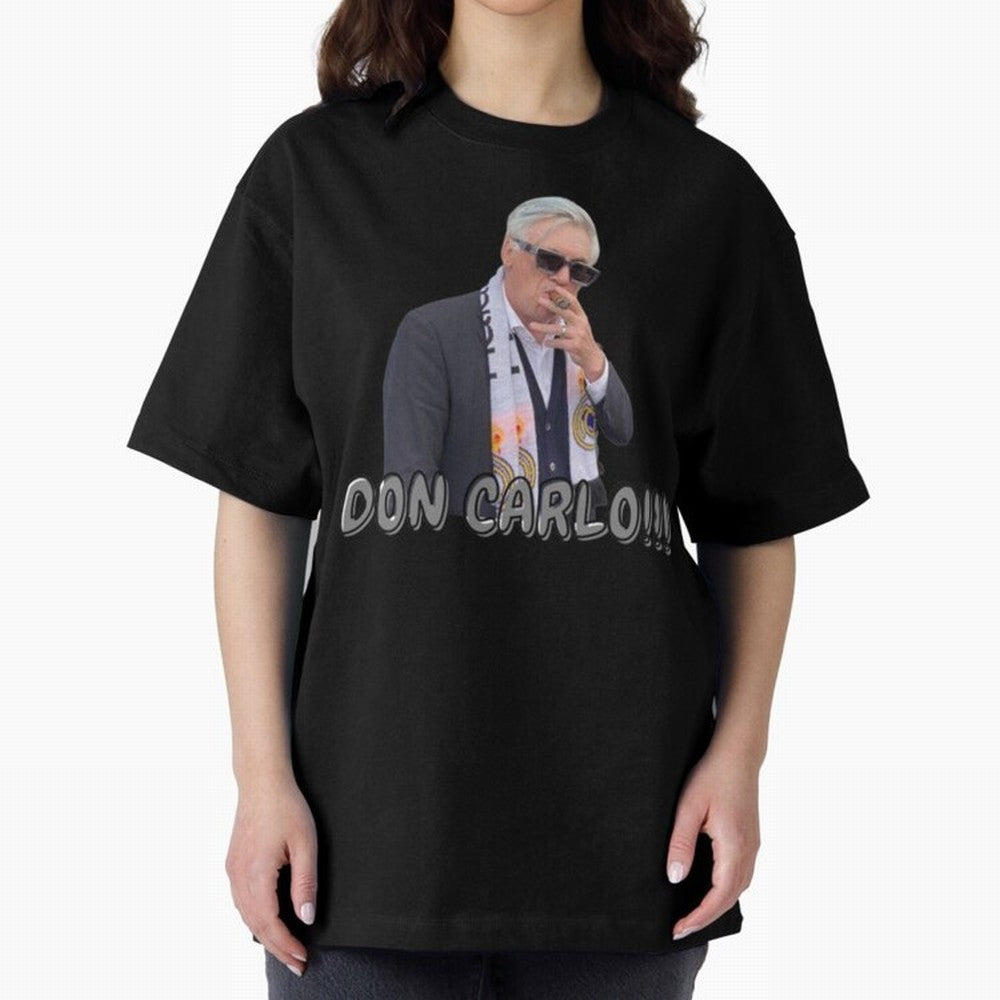 Don Carlo Ancelotti Oversized T-Shirt Make Your Look Match FIFA World Cup 2026 Group Stage for Fans of CR7 and Argentina and Brazil, Bringing Global Supporter Spirit, Legendary Goals, National Colors and Tournament Celebration; Ideal for Fans Who