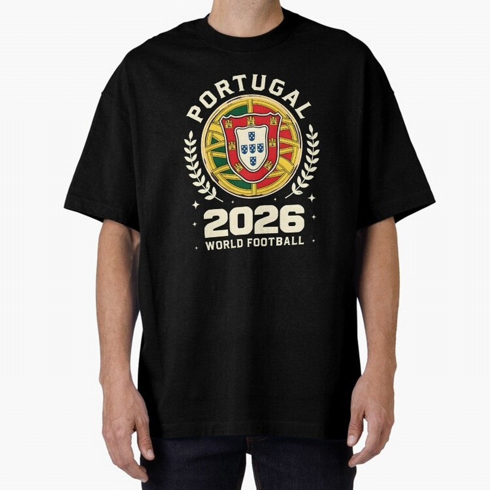 Portugal 2026 World Football Oversized T-Shirt Bring Supporter Culture to FIFA World Cup 2026 Group Stage Spirit, Featuring Argentina and Brazil, Cristiano Ronaldo, Haaland and CR7, Retro Football Energy, Iconic Rivalries, Trophy Chase Drama and
