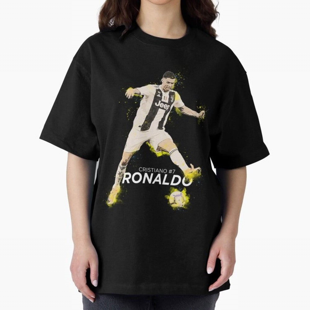Cristiano Ronaldo Cristiano Ronaldo Oversized T-Shirt Bring Match Day Fire to FIFA World Cup 2026 USA Canada Mexico Celebrating Haaland and Mbappe, Portugal, Spain and Germany Energy, Football Passion, Legendary Performances, Festival Vibes and
