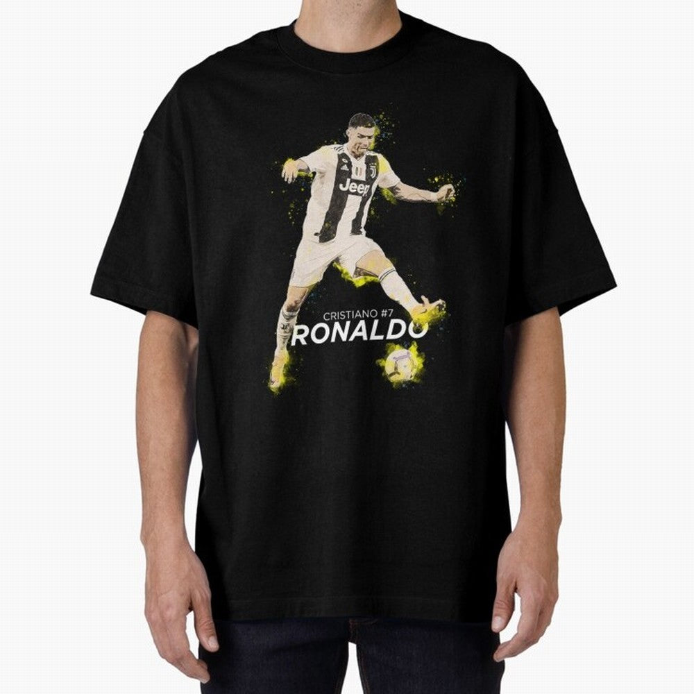 Cristiano Ronaldo Cristiano Ronaldo Oversized T-Shirt Bring Match Day Fire to FIFA World Cup 2026 USA Canada Mexico Celebrating Haaland and Mbappe, Portugal, Spain and Germany Energy, Football Passion, Legendary Performances, Festival Vibes and
