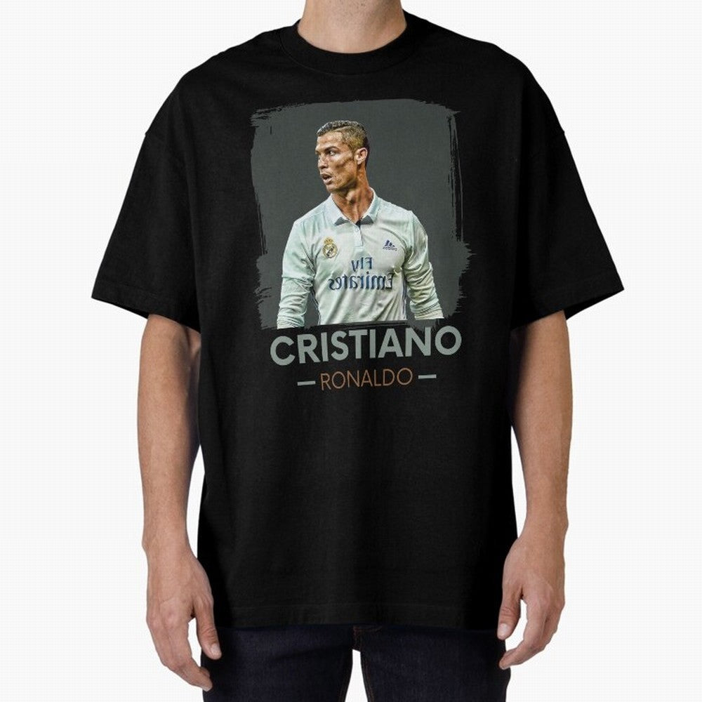 Cristiano Ronaldo Best Seller Oversized T-Shirt Carry National Pride through FIFA World Cup 2026 for Fans of Mbappe and England, France and Netherlands, Bringing Championship Spirit, Famous Goals, Roaring Crowds and International Football Unity;