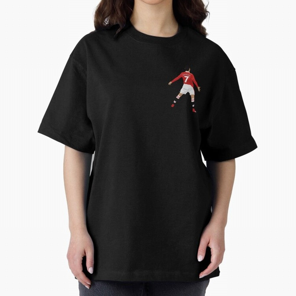 Ronaldo CR7 - Manchester Unided Oversized T-Shirt Feel the Roar of the FIFA World Cup 2026 USA Canada Mexico Journey through Messi Highlights, Argentina and Brazil Pride, Stadium Memories, Football Loyalty, International Chants and Championship