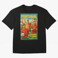 Portugal Lisbon Bel¨¦m Tower Cristiano Ronaldo FIFA World Cup Football Celebration Oversized T-Shirt Bring Bold Fan Energy to Match Day Hype around FIFA World Cup 2026 Group Stage, Mbappe, Portugal, Spain and Germany, Vintage Soccer Flavor, Modern