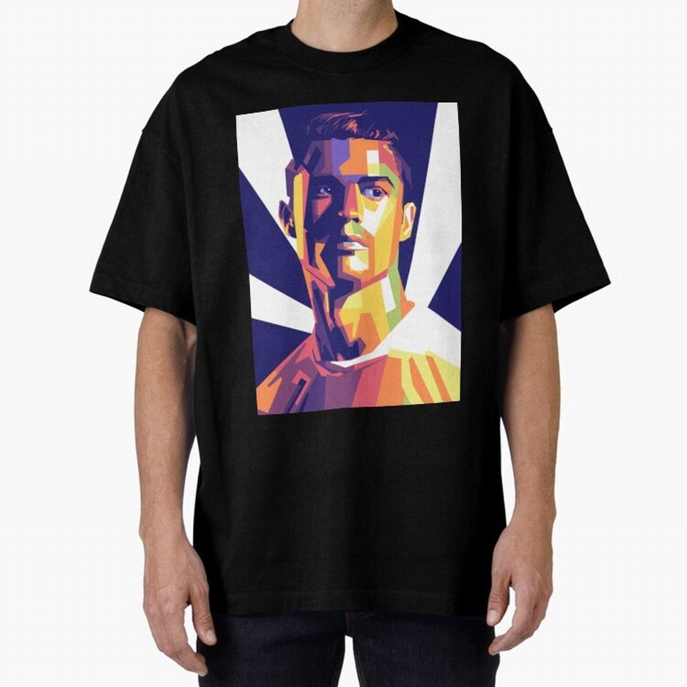 Cristiano Ronaldo cristiano ronaldo Oversized T-Shirt Celebrate Football Dreams Across Match Day Hype around FIFA World Cup 2026 Group Stage, Messi, Brazil, Champion Mindset, Group Stage Buzz, Knockout Tension and Passionate Fan Culture; Created