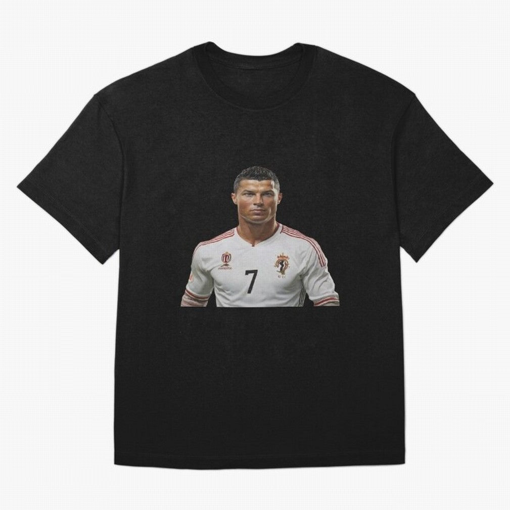 Sticker Ronaldo 2024 Oversized T-Shirt Keep Football History Alive during FIFA World Cup 2026 Group Stage for Fans of Cristiano Ronaldo and France, Bringing Stadium Chants, National Pride, Trophy Dreams and Unforgettable Football Memories; Perfect