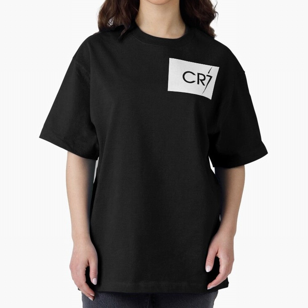CR7 White Oversized T-Shirt Fuel the Hype around the FIFA World Cup 2026 USA Canada Mexico Journey through Cristiano Ronaldo, Haaland and CR7 Highlights, Portugal, Spain and Germany Pride, Goal Celebration Energy, Supporter Heritage, Football Icons