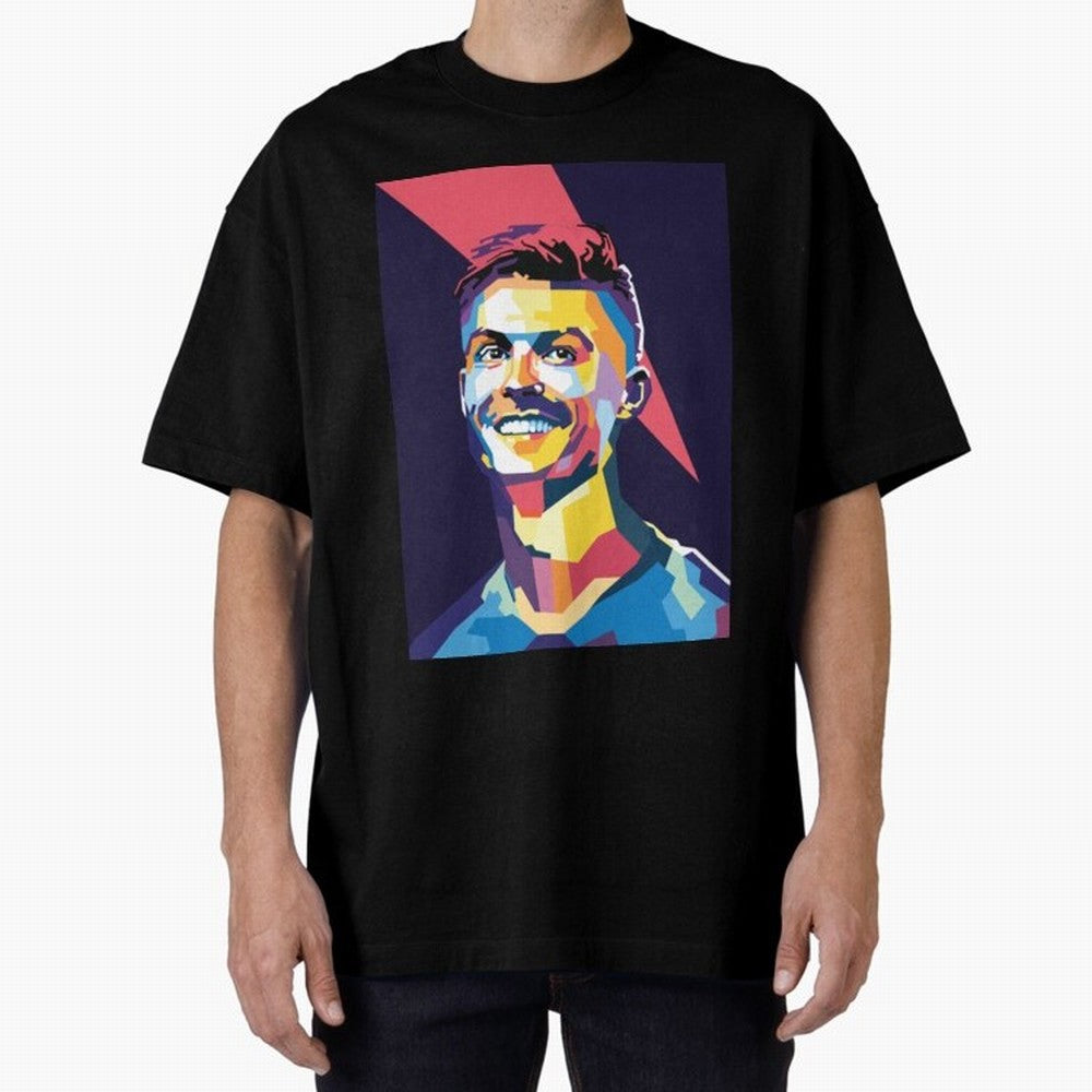 Cristiano Ronaldo Cristiano Ronaldo Oversized T-Shirt Live for the Drama of FIFA World Cup 2026 USA Canada Mexico for Fans of Mbappe and Neymar and England and Germany, Bringing Soccer Culture, Superstar Moments, National Team Dreams and