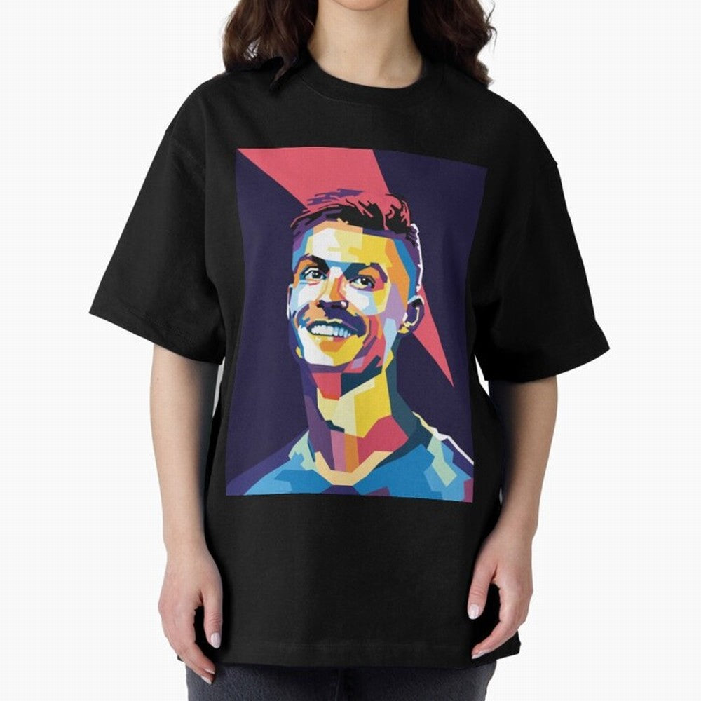 Cristiano Ronaldo Cristiano Ronaldo Oversized T-Shirt Live for the Drama of FIFA World Cup 2026 USA Canada Mexico for Fans of Mbappe and Neymar and England and Germany, Bringing Soccer Culture, Superstar Moments, National Team Dreams and