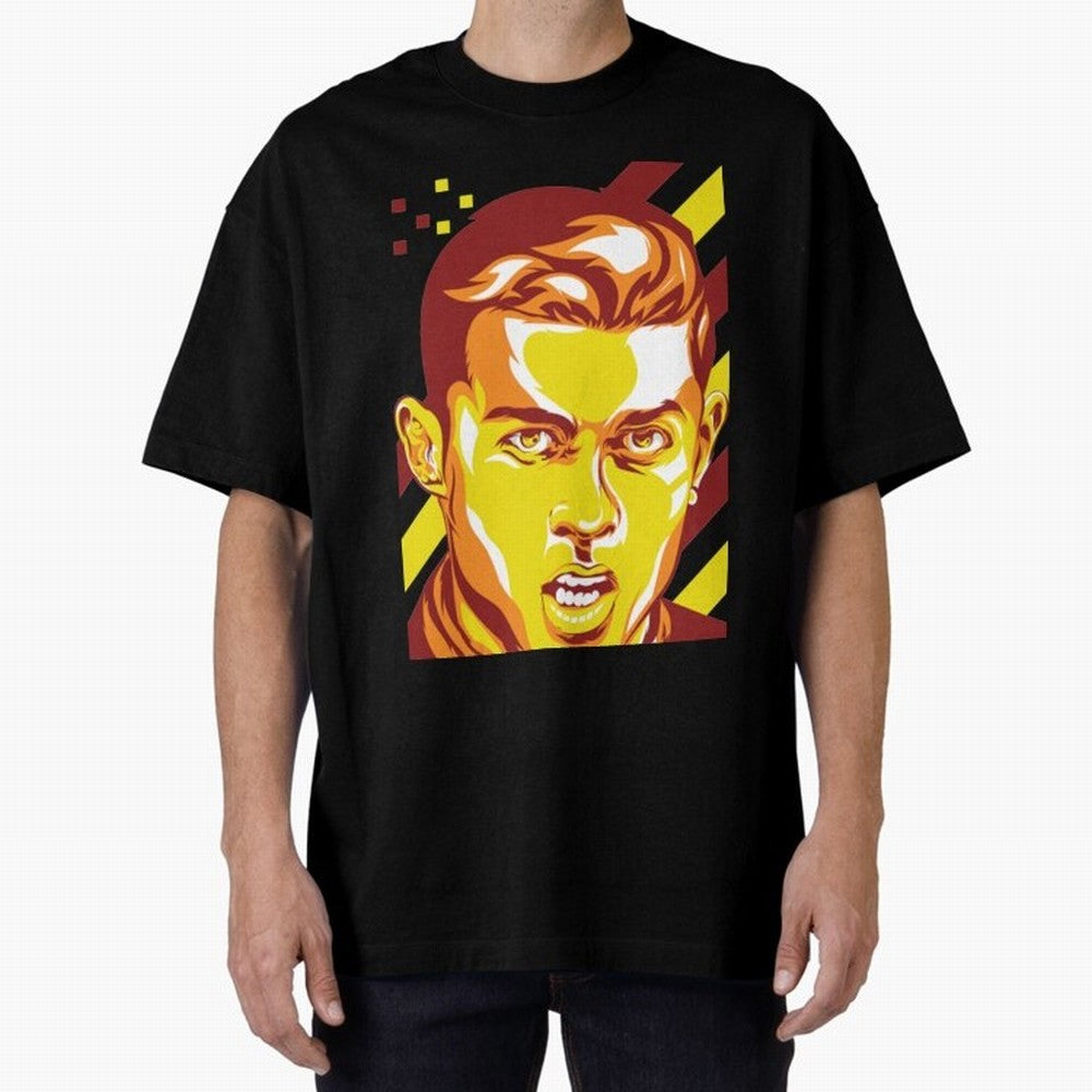 Cristiano Ronaldo Cristiano Ronaldo Oversized T-Shirt Bring Supporter Culture to Match Day Hype around FIFA World Cup 2026 USA Canada Mexico, Neymar, Netherlands, Championship Spirit, Famous Goals, Roaring Crowds and International Football Unity;