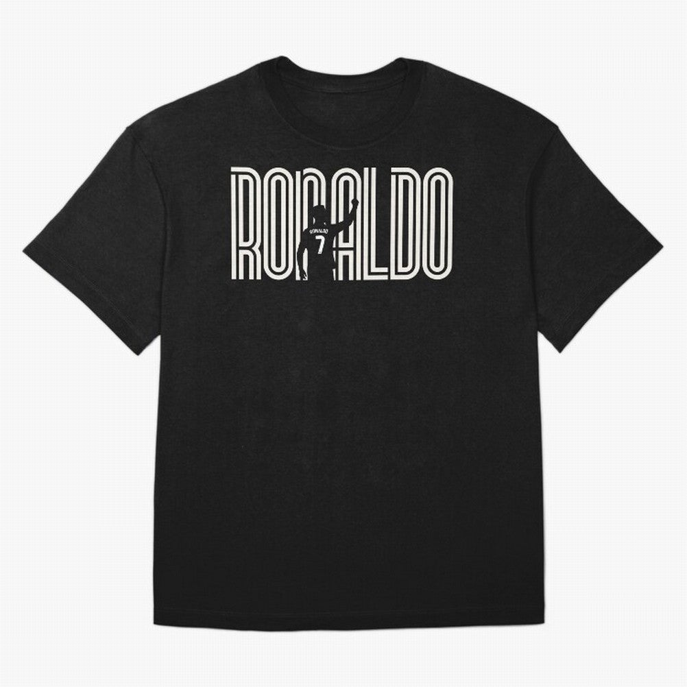 Fan Art - Cristiano Ronaldo (CR7) - Black Edition Oversized T-Shirt Fuel the Hype around FIFA World Cup 2026 USA Canada Mexico for Fans of Messi and England, Bringing Champion Mindset, Group Stage Buzz, Knockout Tension and Passionate Fan Culture;