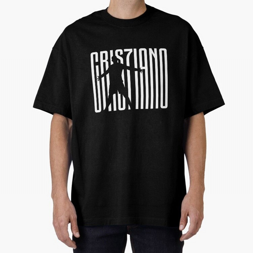 Cristiano Ronaldo Oversized T-Shirt Mark Match Day Hype around FIFA World Cup 2026 Group Stage, Messi, Brazil, Game Day Rituals, Football Legends, Country Pride and the Road to the Final; Created for Match Day Parties, Soccer Gifts, Fan Photos,