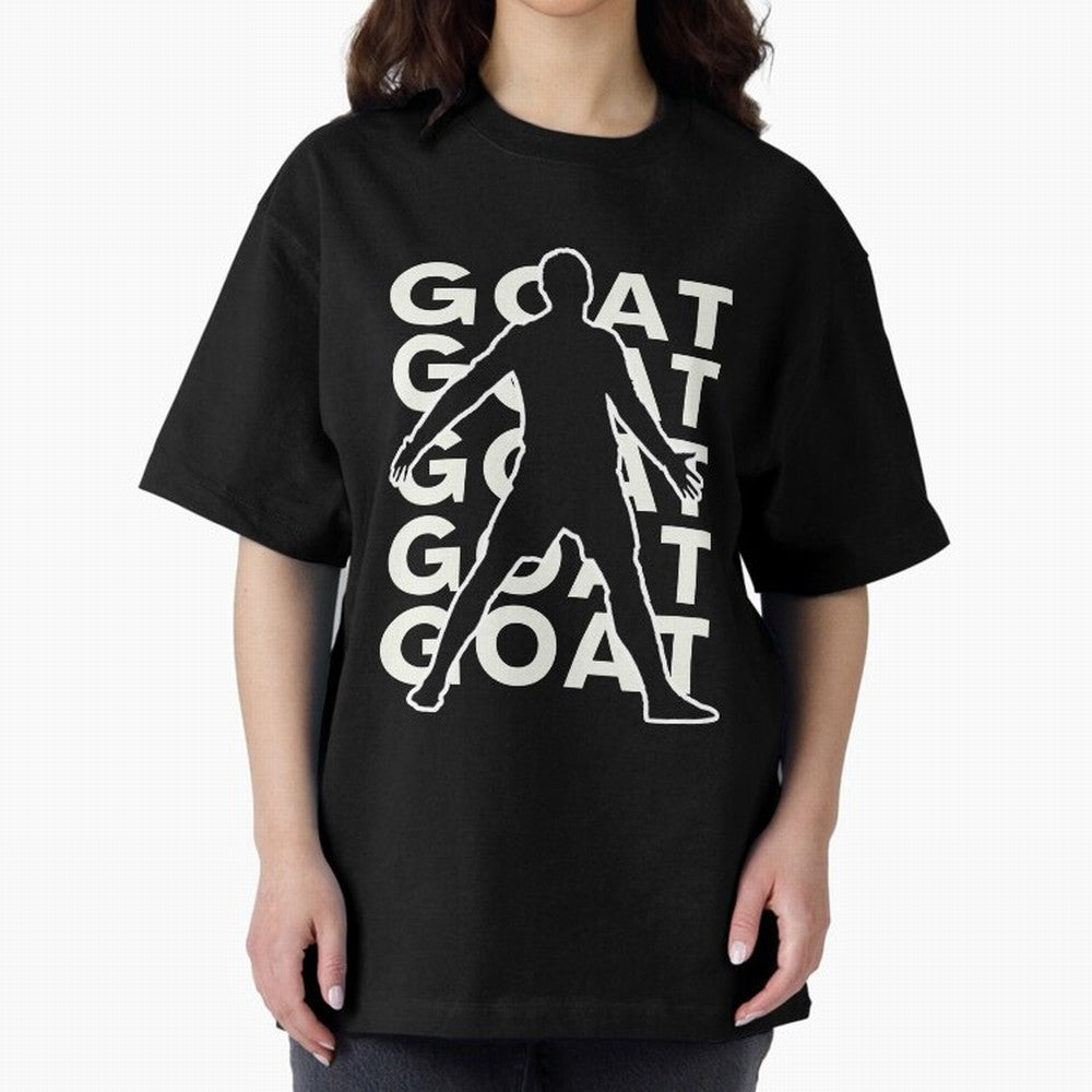 Cristiano Ronaldo the goat CR7 Oversized T-Shirt Carry the Dream of Match Day Hype around FIFA World Cup 2026 USA Canada Mexico, Haaland, Spain and Netherlands, Vintage Soccer Flavor, Modern Football Stars, National Flags and Final Night Emotion;