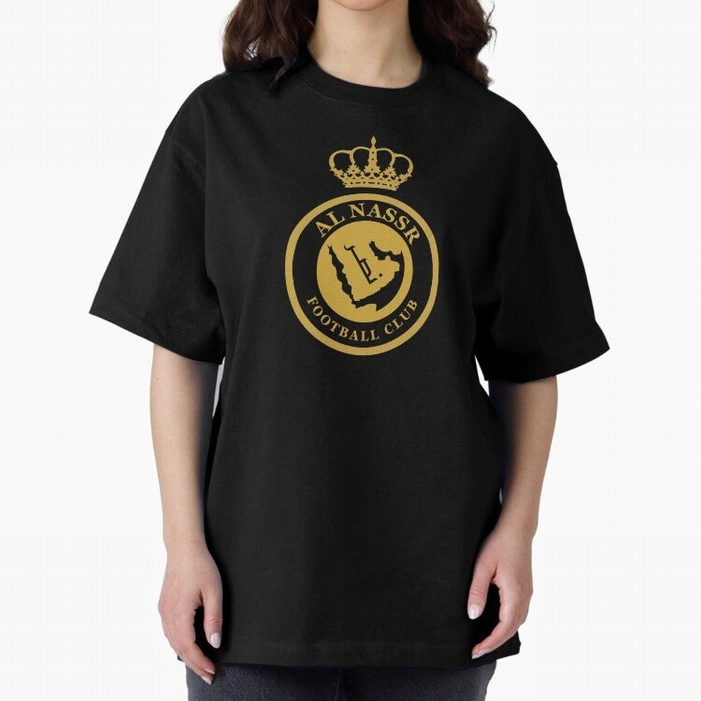 Al-Nassr Football Club - Oversized T-Shirt Back Your Heroes with FIFA World Cup 2026 USA Canada Mexico for Fans of Neymar and France, Bringing Tournament Hype, Historic Matchups, Family Viewing Parties and Global Sports Pride; Great for Watch