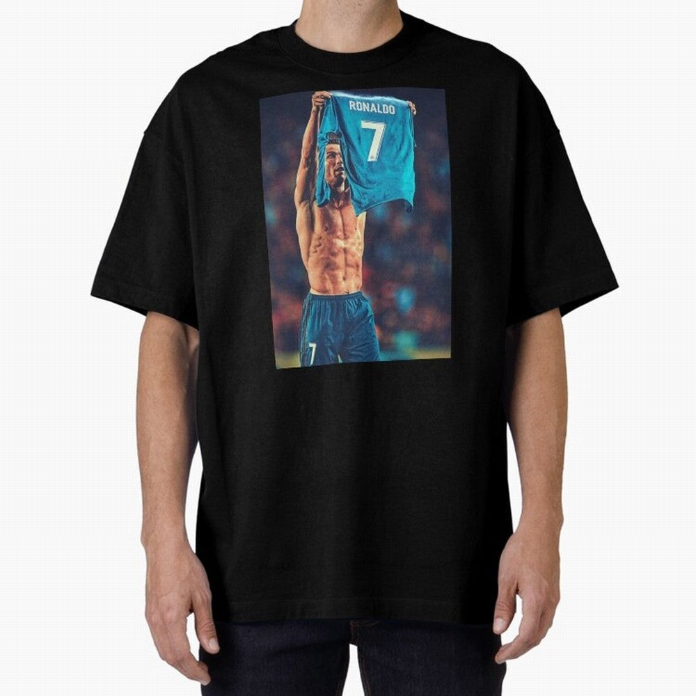 Cristiano Ronaldo Siu Goat,Ronaldo Gifts, Ronaldo Best Selling , Ronaldo Top Items Oversized T-Shirt Relive Legendary Nights from Match Day Hype around FIFA World Cup 2026 Group Stage, Messi, CR7 and Mbappe, England, Football Festival Excitement,