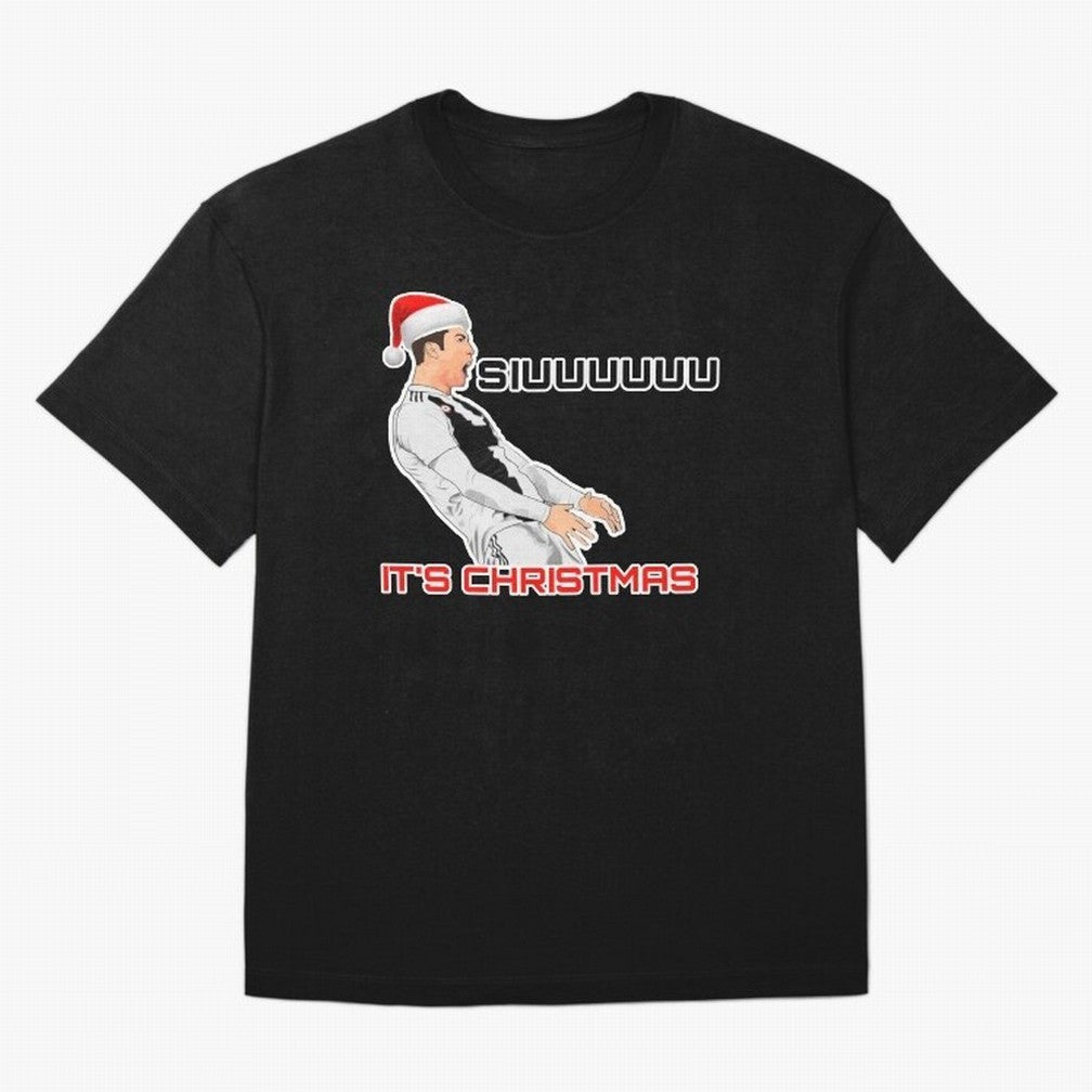 Siuuuuuu CR7 Christmas funny Oversized T-Shirt Embrace FIFA World Cup 2026 Spirit, Built around France, Messi, Vintage Soccer Flavor, Modern Football Stars, National Flags and Final Night Emotion; Perfect for Supporters Who Want Bold Football