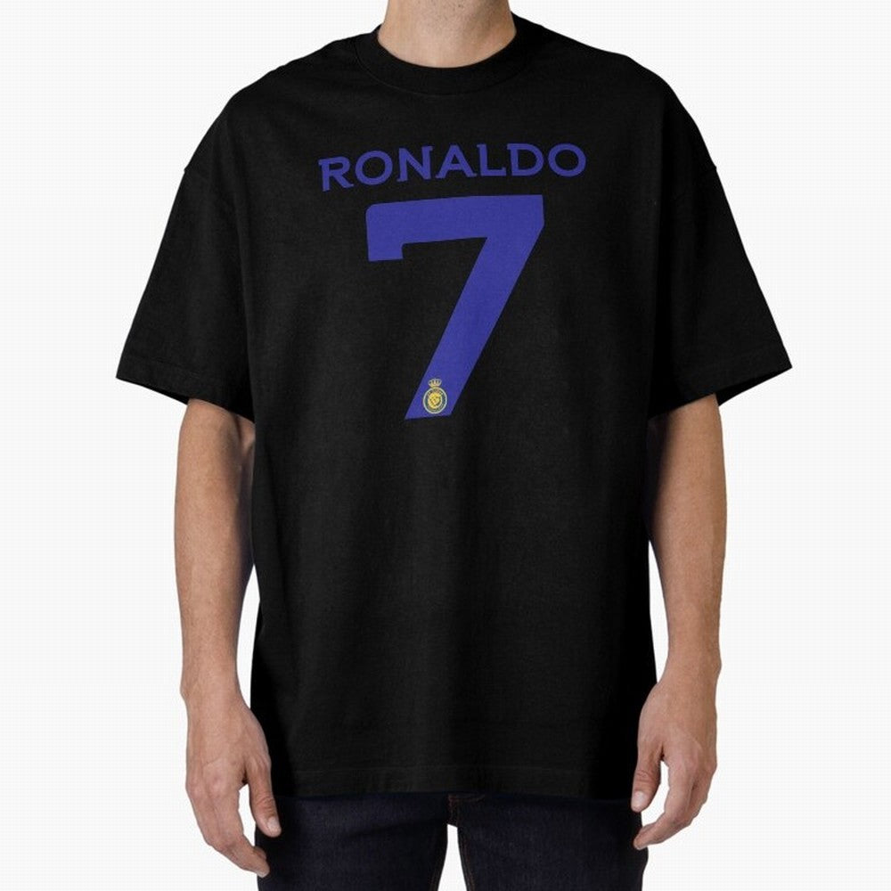 Ronaldo 7 Al-Nassr Football Club - Oversized T-Shirt Carry National Pride through FIFA World Cup 2026 Spirit, Inspired by England, Messi, Game Day Rituals, Football Legends, Country Pride and the Road to the Final; Created for Match Day Parties,