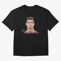 Cristiano Ronaldo T-Shirt Big Face Young Ronaldo Graphic Tee Oversized T-Shirt Live the Energy of the FIFA World Cup 2026 Group Stage Journey through Messi and Cristiano Ronaldo Highlights, Spain Pride, Soccer Culture, Superstar Moments, National