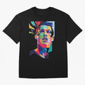 CR7 Sketch Oversized T-Shirt Celebrate Football Dreams Across FIFA World Cup 2026 for Fans of Mbappe and Germany, Bringing Vintage Soccer Flavor, Modern Football Stars, National Flags and Final Night Emotion; Ideal for Fans Who Follow Messi,