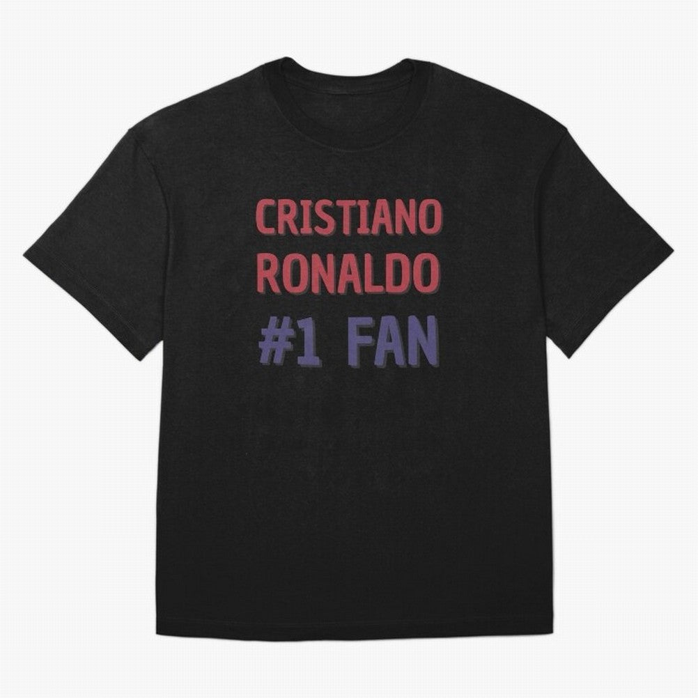 Cristiano Ronaldo - #1 Fan Oversized T-Shirt Follow the Final Road of FIFA World Cup 2026 Group Stage for Fans of Cristiano Ronaldo and Argentina and Brazil, Bringing Tournament Hype, Historic Matchups, Family Viewing Parties and Global Sports