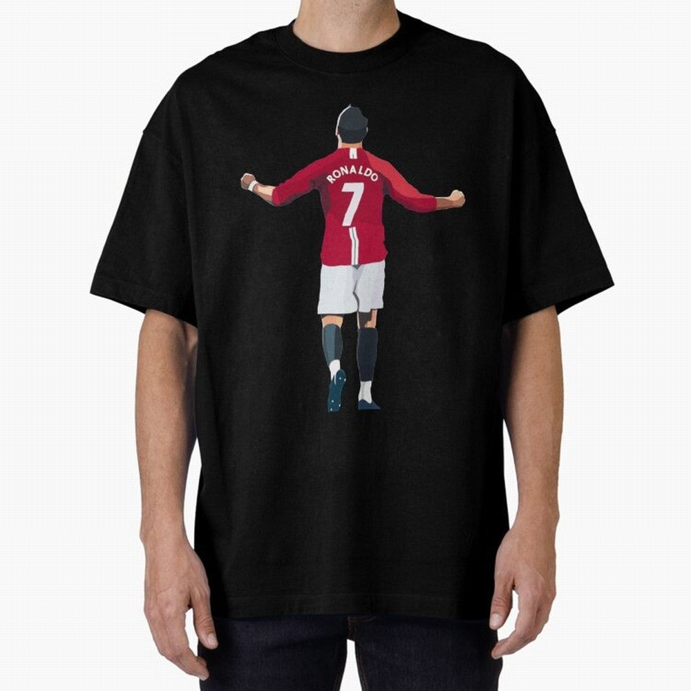 Cristiano Ronaldo Legend Cristiano Ronaldo Oversized T-Shirt Stand Proud for FIFA World Cup 2026 Spirit, Built around Netherlands, Mbappe, Sports Nostalgia, International Competition, Famous Players and Unforgettable Victories; Great for Watch