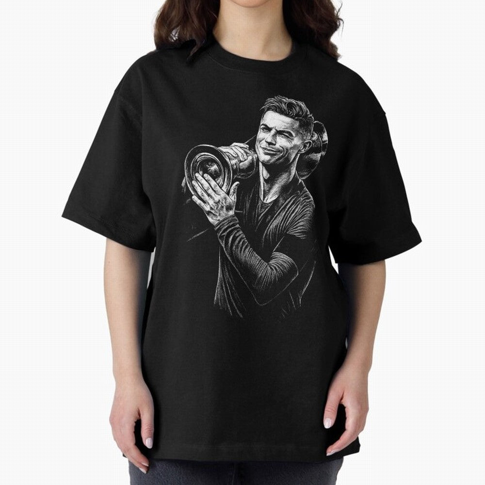 Cristiano Ronaldo Nations League Cup Oversized T-Shirt Back Your Heroes with Match Day Hype around FIFA World Cup 2026 USA Canada Mexico, CR7, Spain, Match Day Excitement, Supporter Culture, Golden Goals and Global Football Passion; Ideal for