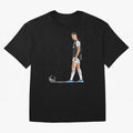 Ronaldo Watercolor Oversized T-Shirt Make Memories around FIFA World Cup 2026 USA Canada Mexico Centered on Haaland and Mbappe, England Energy, Football Festival Excitement, Trophy Ambitions, Country Rivalries and Star Player Buzz; Perfect for