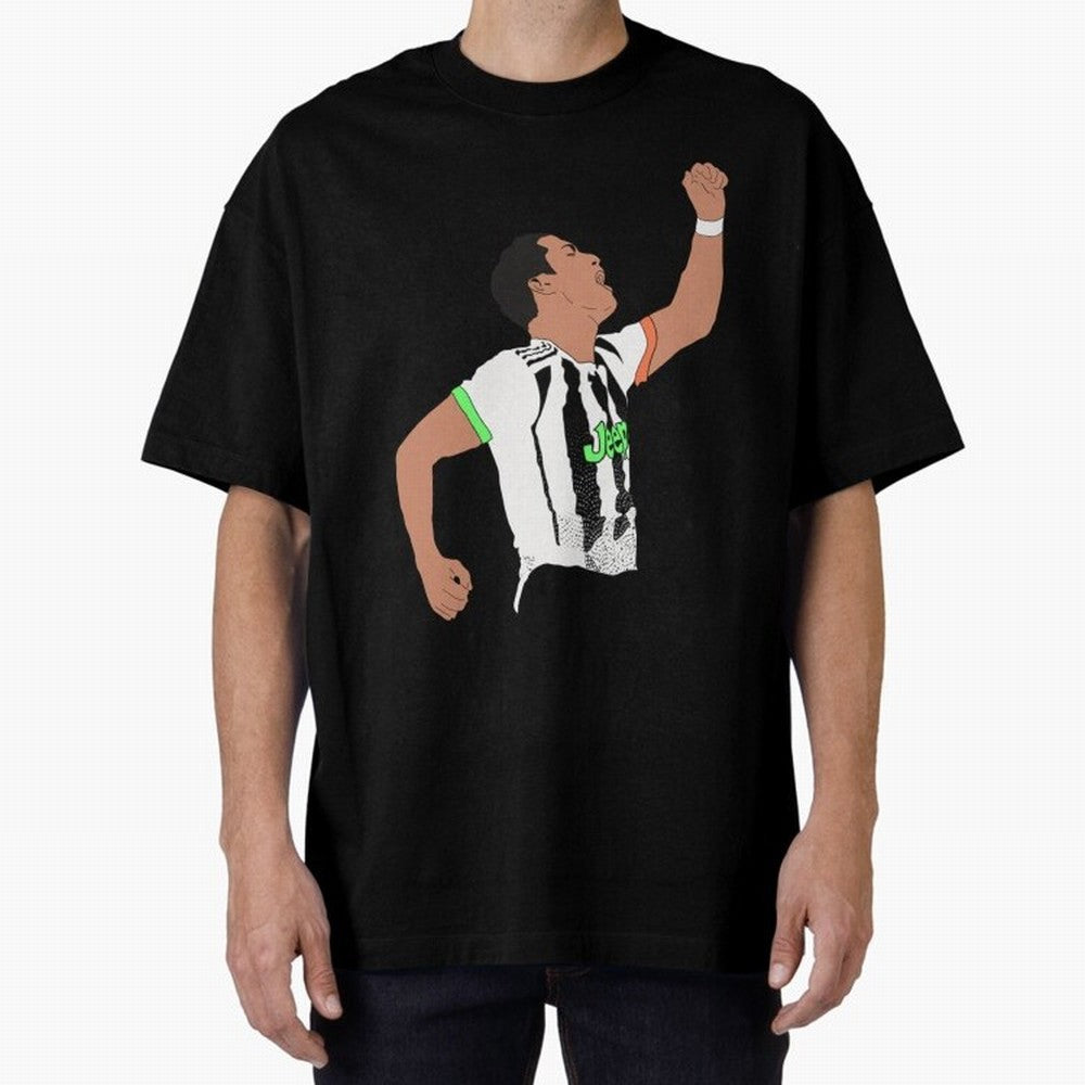 Cristiano Ronaldo Cristiano Ronaldo Juve Oversized T-Shirt Keep Football History Alive during the FIFA World Cup 2026 Journey through Cristiano Ronaldo, Haaland and CR7 Highlights, Argentina, France and Brazil Pride, Champion Mindset, Group Stage