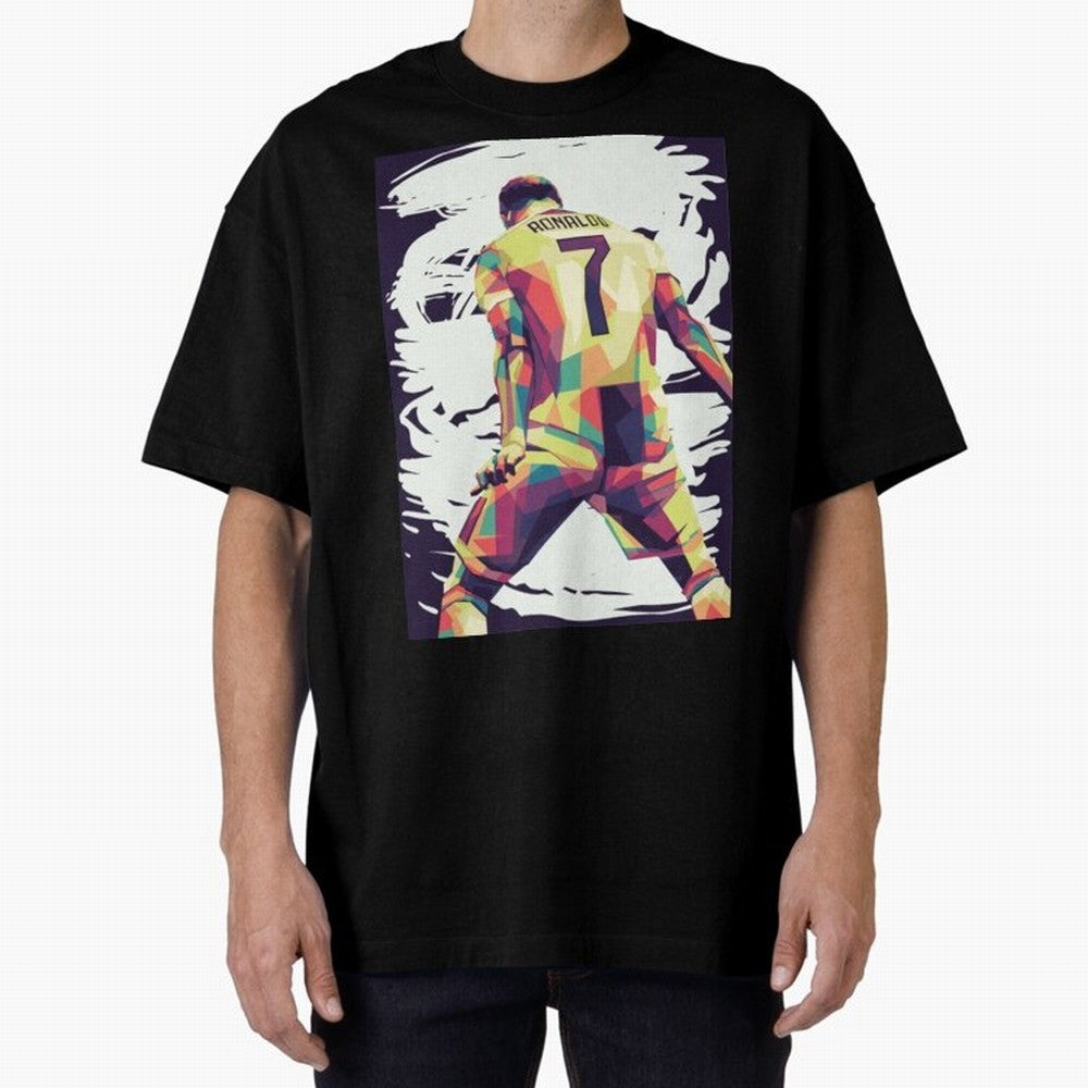 Cristiano Ronaldo Art cristiano ronaldo Oversized T-Shirt Celebrate Rivalries and Pride in the FIFA World Cup 2026 Journey through Mbappe and Neymar Highlights, Argentina Pride, Worldwide Fan Energy, Dramatic Goals, Stadium Lights and Championship
