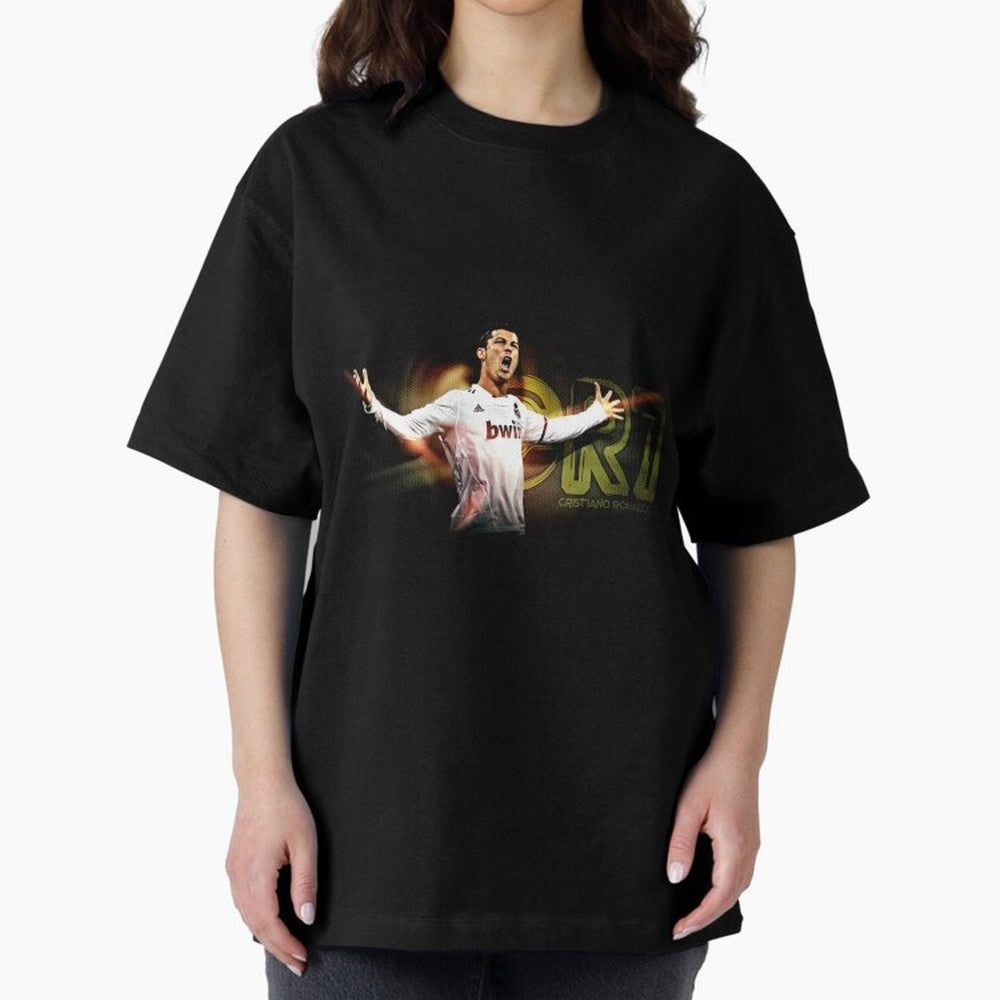 cristiano ronaldo 887 Oversized T-Shirt Feel the Heartbeat of Match Day Hype around FIFA World Cup 2026, Haaland, Germany, Game Day Rituals, Football Legends, Country Pride and the Road to the Final; Great for Supporters Who Love Legendary Players,