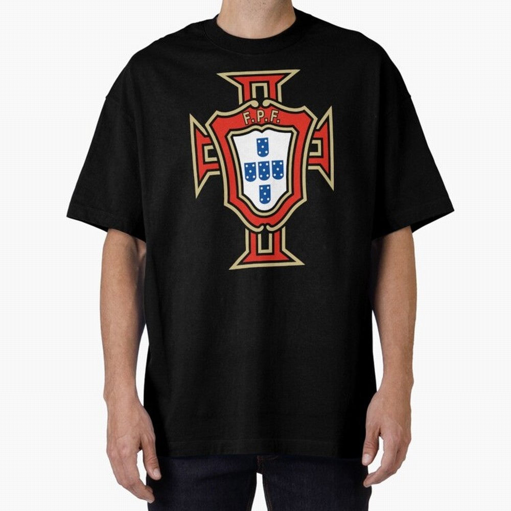 Portugal Soccer Logo Oversized T-Shirt Feel the Heartbeat of FIFA World Cup 2026 Capturing Messi, Neymar and Mbappe, Germany Energy, Classic Soccer Heritage, Championship Pressure, Fan Loyalty and International Pride; Ideal for Fans Who Follow