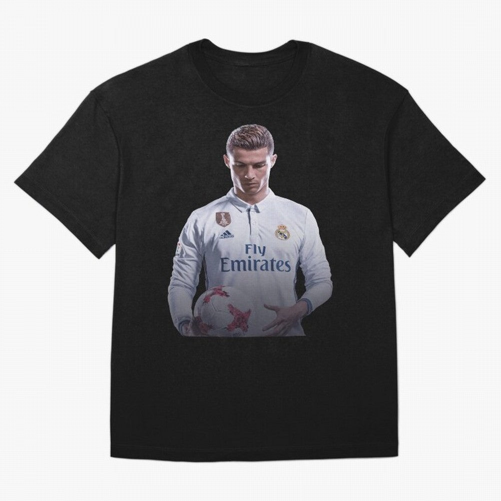 Ronaldo Madrid Jersey Poster Oversized T-Shirt Join Supporters Worldwide for FIFA World Cup 2026 Featuring Neymar, Argentina, France and Brazil Energy, Vintage Soccer Flavor, Modern Football Stars, National Flags and Final Night Emotion; Created