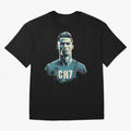 CR7 Oversized T-Shirt Honor the Football Icons of Match Day Hype around FIFA World Cup 2026 USA Canada Mexico, Haaland, Brazil, Football Festival Excitement, Trophy Ambitions, Country Rivalries and Star Player Buzz; Great for Supporters Who Love