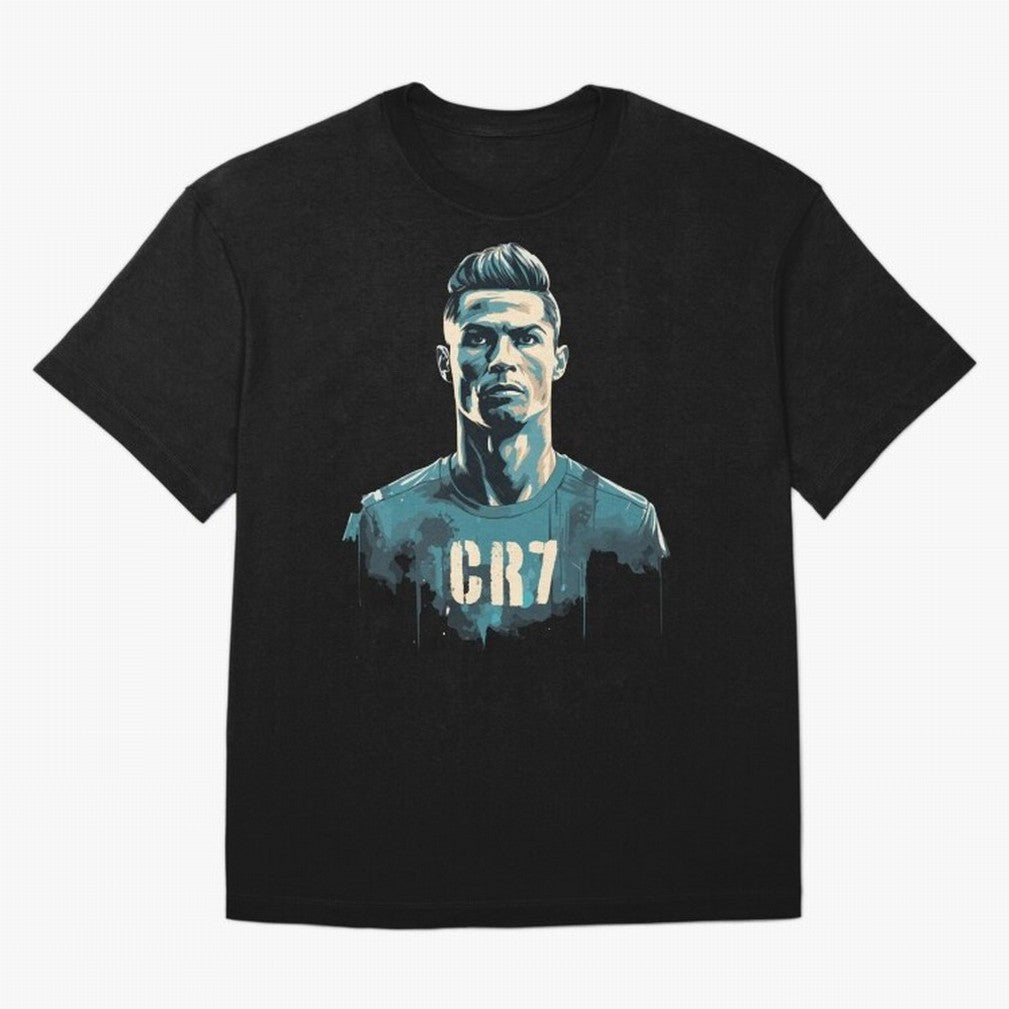 CR7 Oversized T-Shirt Honor the Football Icons of Match Day Hype around FIFA World Cup 2026 USA Canada Mexico, Haaland, Brazil, Football Festival Excitement, Trophy Ambitions, Country Rivalries and Star Player Buzz; Great for Supporters Who Love