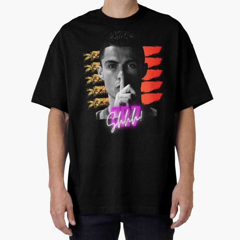 Cristiano Ronaldo cr7 Oversized T-Shirt Follow FIFA World Cup 2026 Group Stage with Mbappe and Neymar, France Energy, Stadium Memories, Football Loyalty, International Chants and Championship Tradition; Perfect for People Who Love Argentina,