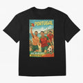 Portugal Hel-Azul Spirit at Cabo da Roca and Bel¨¦m Tower for FIFA World Cup 2026 Oversized T-Shirt Feel International Energy from Global Football Passion for FIFA World Cup 2026, Inspired by Neymar, Haaland and Cristiano Ronaldo, France and
